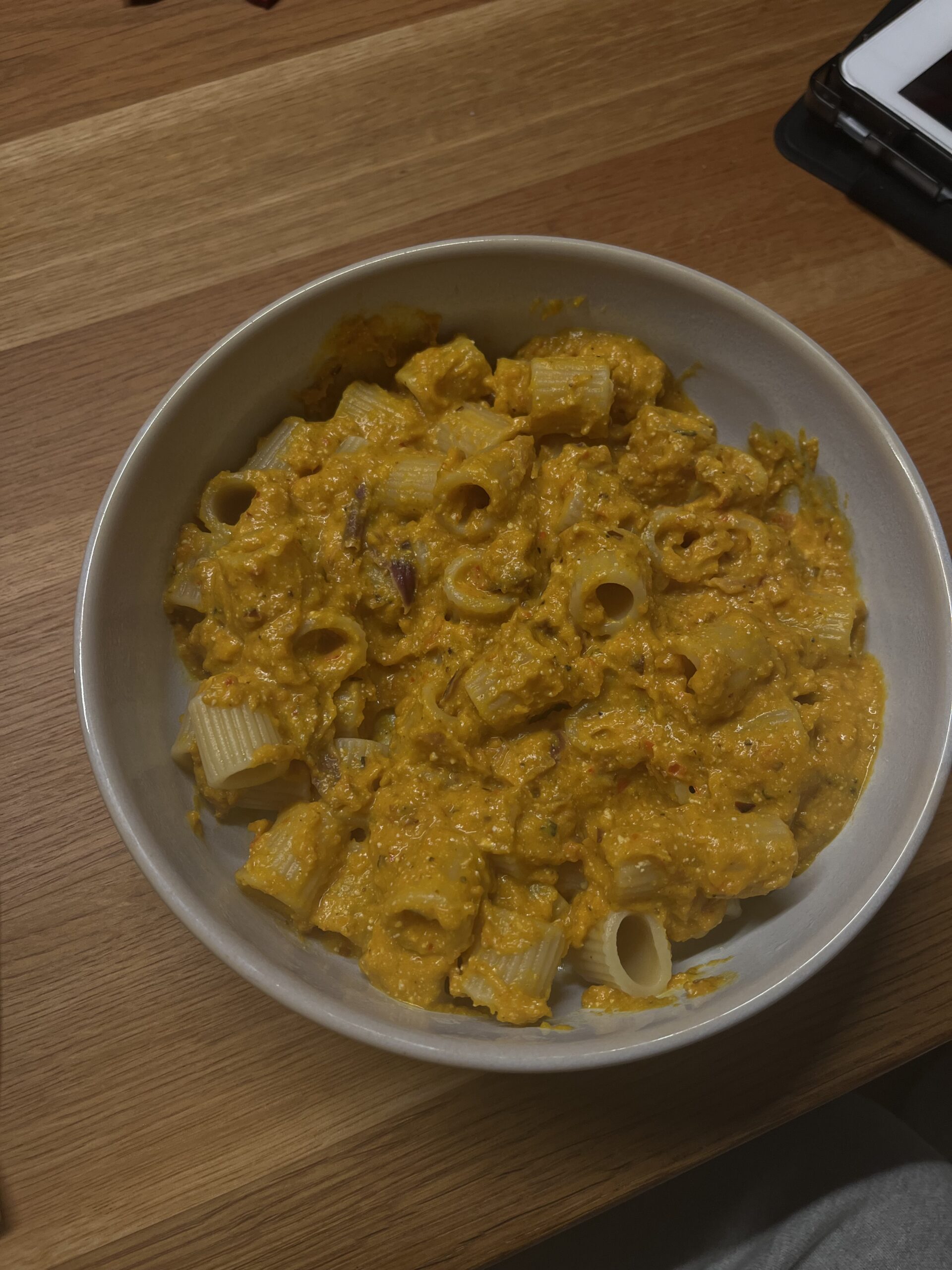 Kürbis-Feta-Pasta kürbispasta